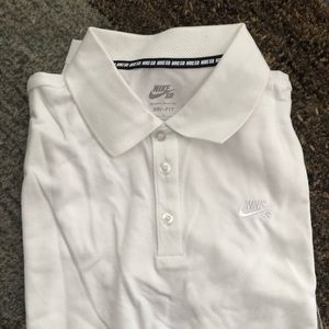 Nike SB white polo, brand new!